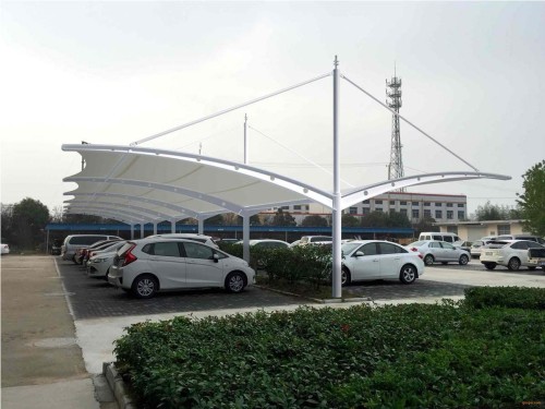 Tensile Parking Shades Manufacturer | Car Parking Tensile Structure | Waterproof Fabric Car Shade Structures Supplier